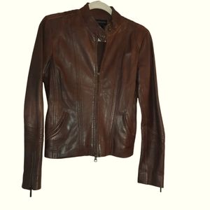 Bagatelle brown leather jacket